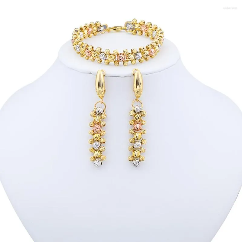 Necklace Earrings Set Dubai Colorful Bracelet Jewelry Fashion Style Dinner Party Daily Clothing Accessorie_voghion.com