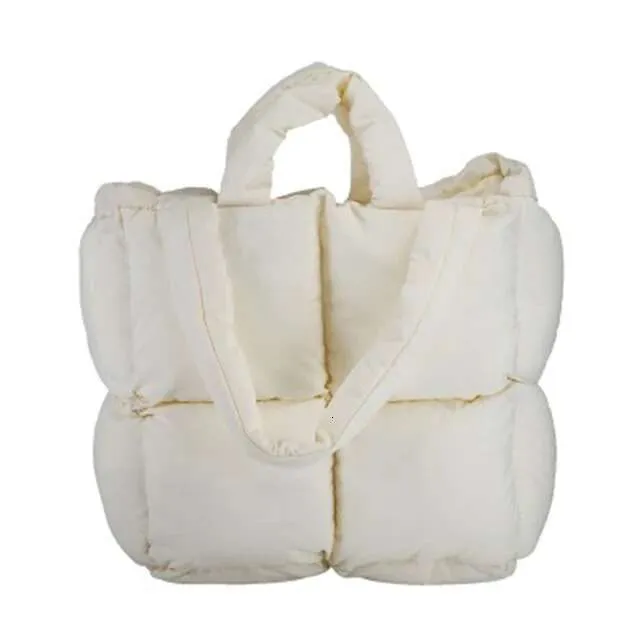 Tote Grousskapazitéit Designer Handtasche Fir Fraen Daunentasch Séiss Minimalistesch Quadrat Puff Ënneraarm Schëller Gratis Versand_voghion.com