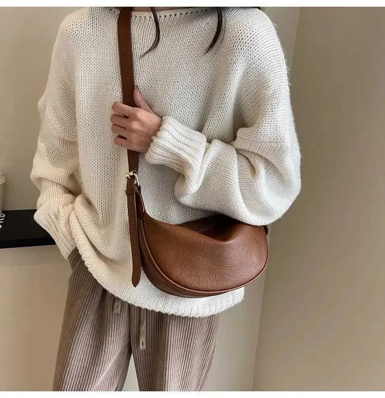 Formel kæde stor designer hobo sherpa lyst ko-læder damehåndtaske til små piger sort bambushåndtaske_voghion.com