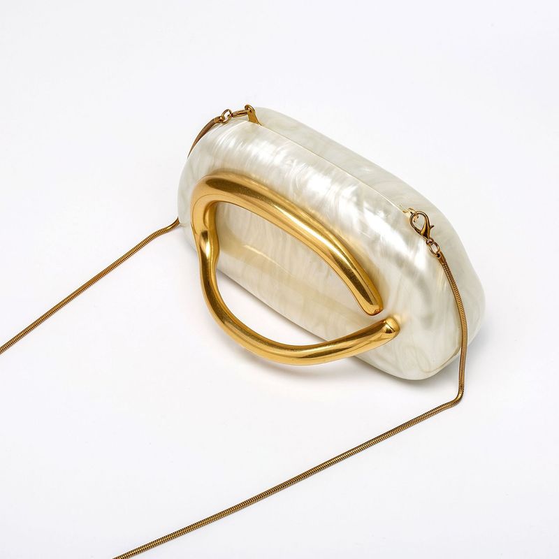 Borse da donna, nuove, a tracolla singola, a forma speciale, in acrilico, alla moda, per matrimoni e cene_voghion.com