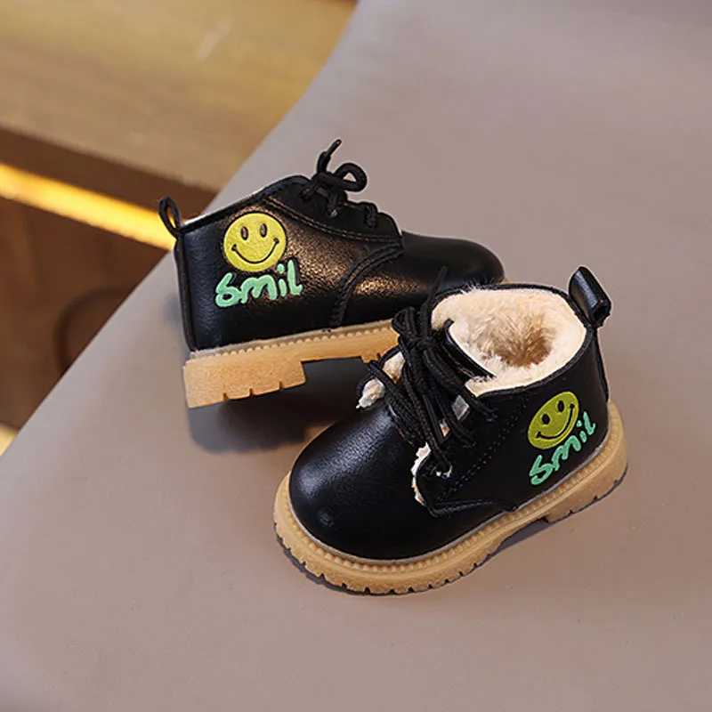 Batolata Děti Zima Kojenec Teplý Tlustý Chlapci Dívky Snow Cutefeet Little Baby Kožené Bavlněné kozačky Móda Měkké Velikosti 16 -_voghion.com