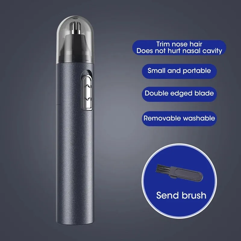 Metal Nose Trimmer - Battery Operated_voghion.com