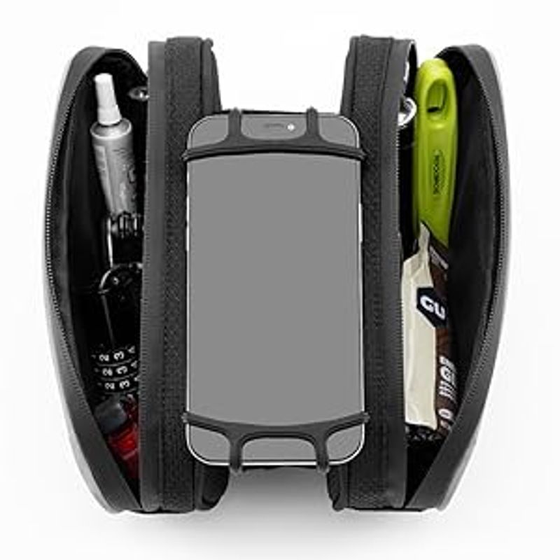 ROCKBROS Mobile Bicycle Frame Bag With Holder 360°Rotatable For Cell Phone 6.5"_voghion.com