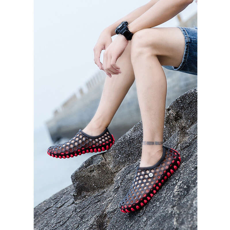 2025 Summer Men's Water Wading Couple Beach Mesh Sandals Trendy Outerwear Anti Slip And Breathable Good_voghion.com