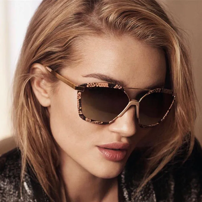 Wholesale- Brand Designer Sunglasses Metal Frame Charming Cat Eye Glasses Avant-garde Design Style Top Quality UV400_voghion.com