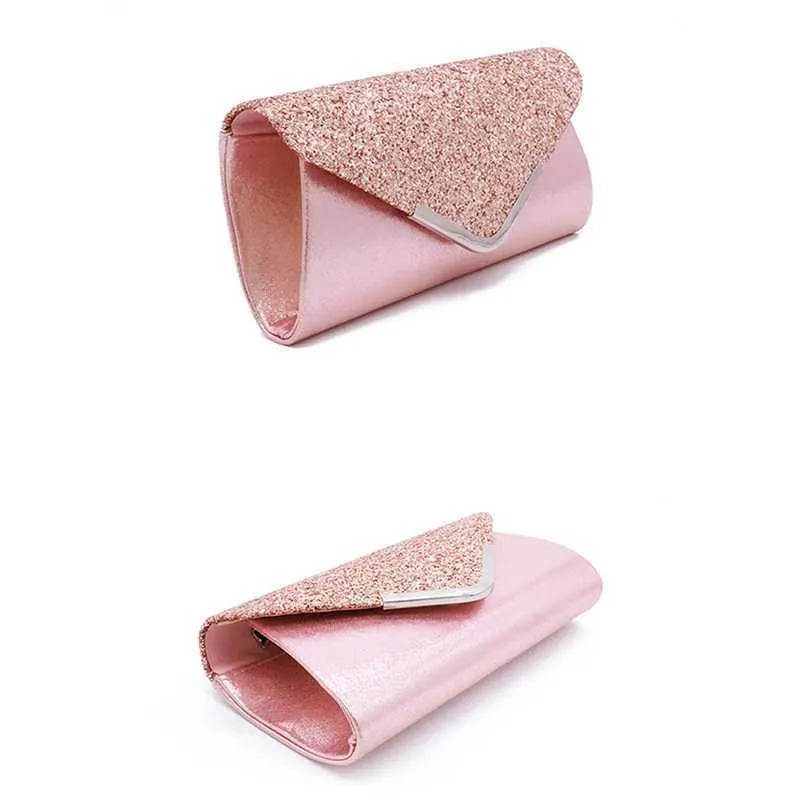 Elegant Women's Clutch Evening Bag With Chain Shoulder Strap_voghion.com