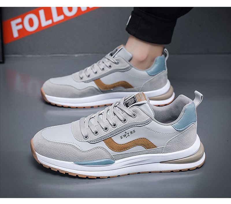 Men's summer new breathable plate men's trend with height increase sports casual running tide shoes_voghion.com