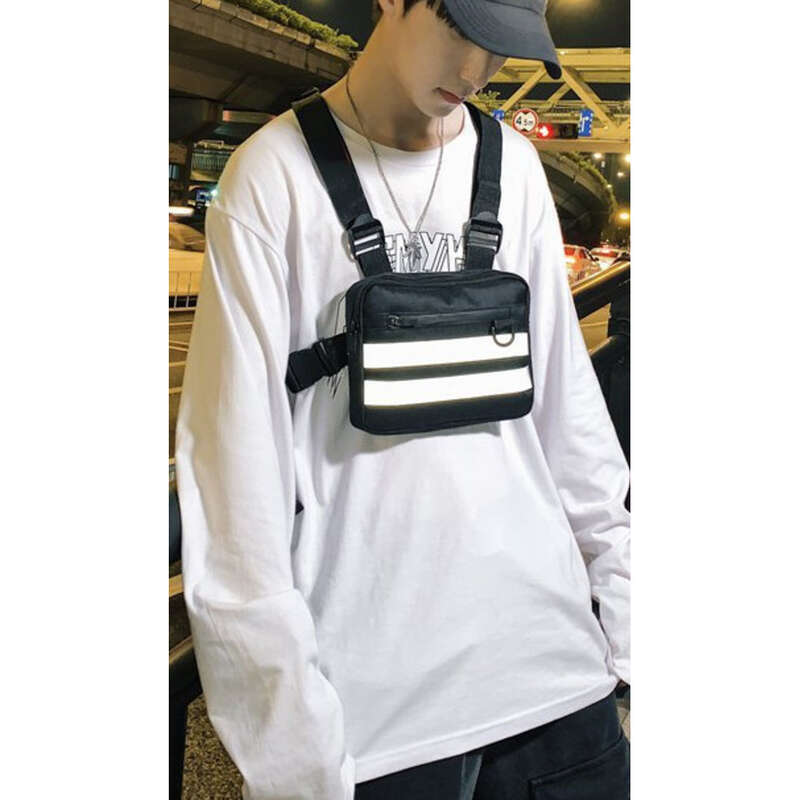 Wave Brand taktički muški prsni ruksaci, funkcionalni ruksaci, hip hop torbe za vješanje sprijeda, prsluci_voghion.com