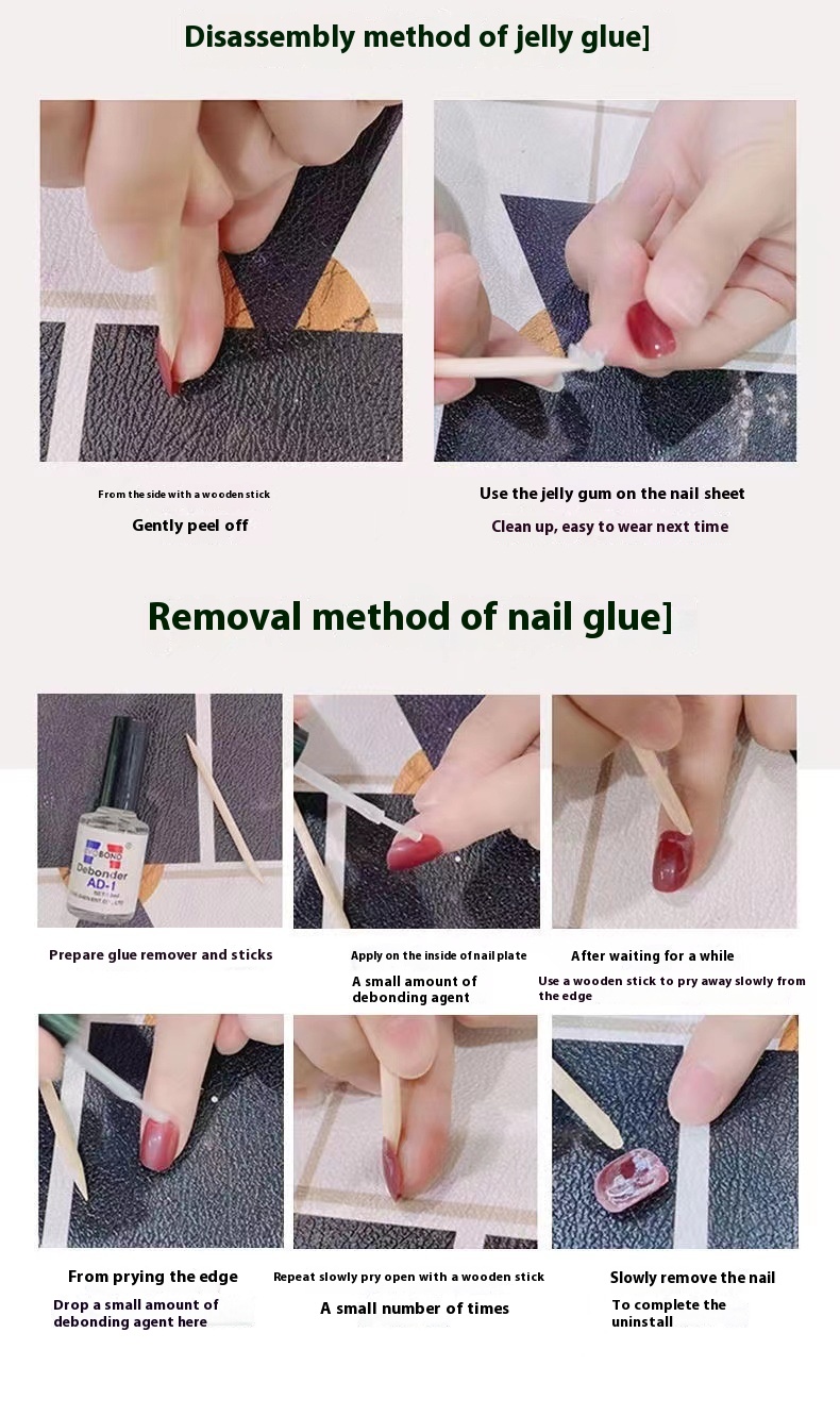 Handgemachte Nagelpflege mit Spicy Girl Weinrote Kamelie Schmetterling Künstliche Nägel Handgemachte Nagelpflege Patch Nagelaufhellung_voghion.com