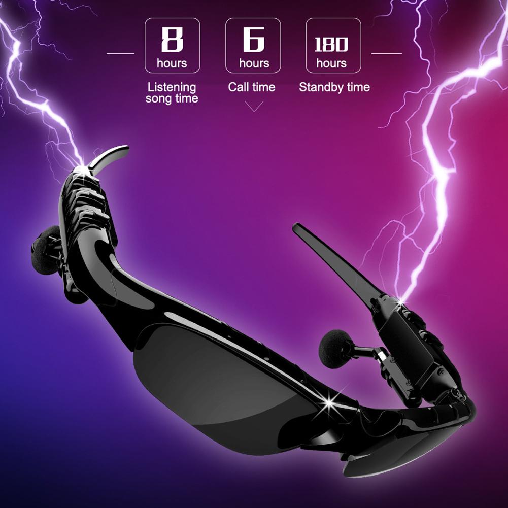 Wireless Bluetooth 5.0 Sunglasses Headset Polarized Smart Glasses Call Earphones_voghion.com