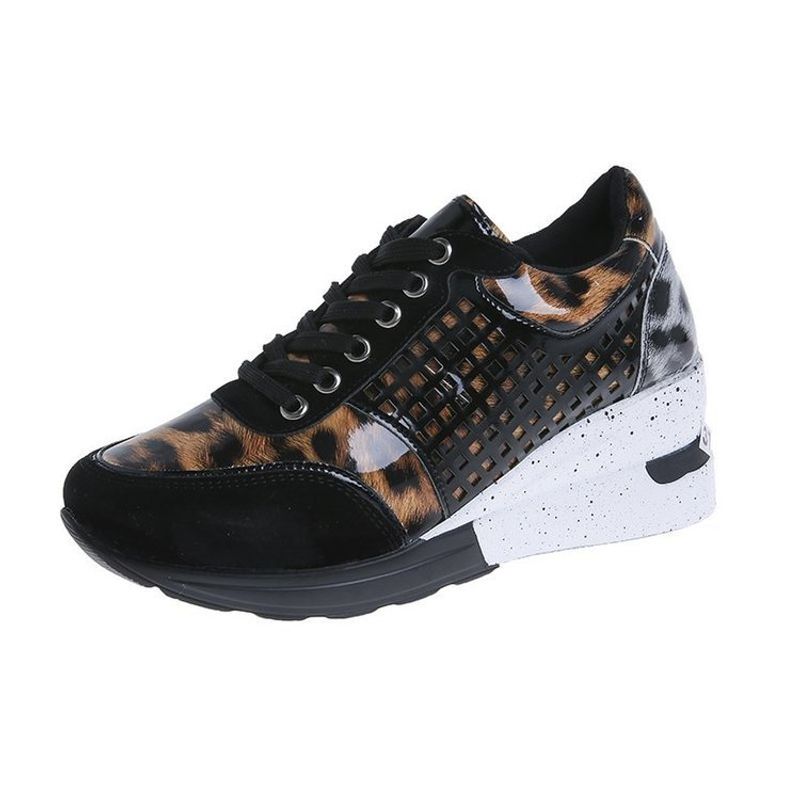 SH Wedge Mesh Platform Solid Color Thick Bottom Zipper Vulcanized Shoes for Women's Sneakers atos De Mujer SB152_voghion.com