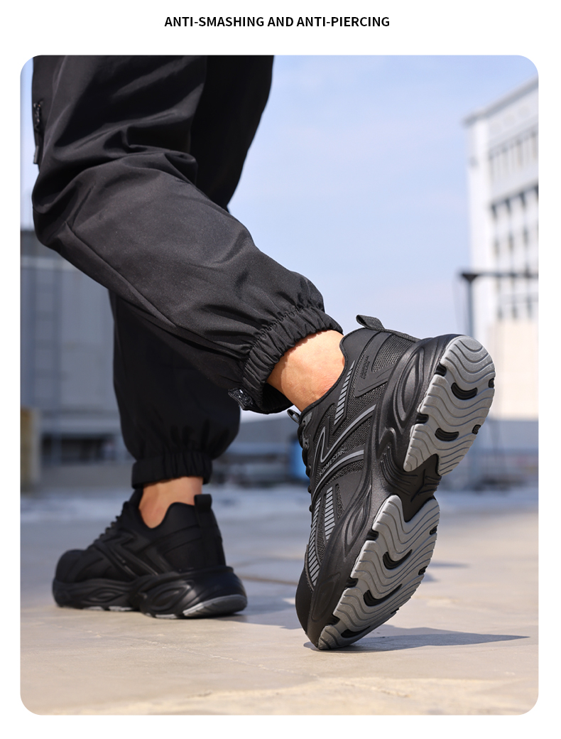 Buty robocze GUYISA z metalowym noskiem, lekkie, odporne na rozbicie i przebicie, rozmiar 5056 39-44_voghion.com