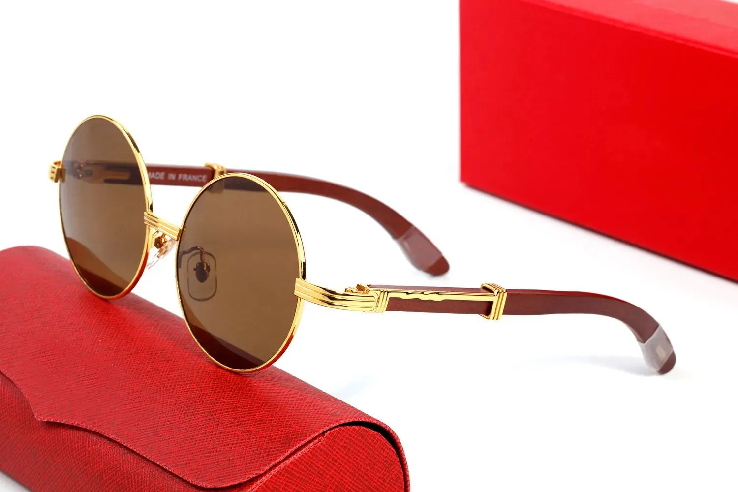 Fashion Designer Sunglasses for Women Mens Eyeglasses Goggle Beach Sun glasses Round Rimless Carti Frame Brand Eyewear_voghion.com