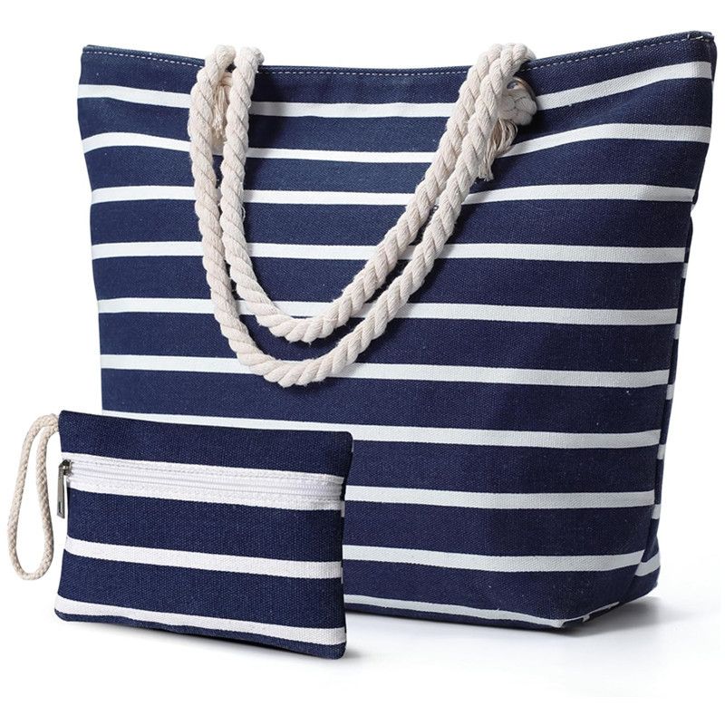 Faltbare Strandtasche, große Kapazität, tragbare Aufbewahrungstasche, große, wasserdichte Strandtasche_voghion.com