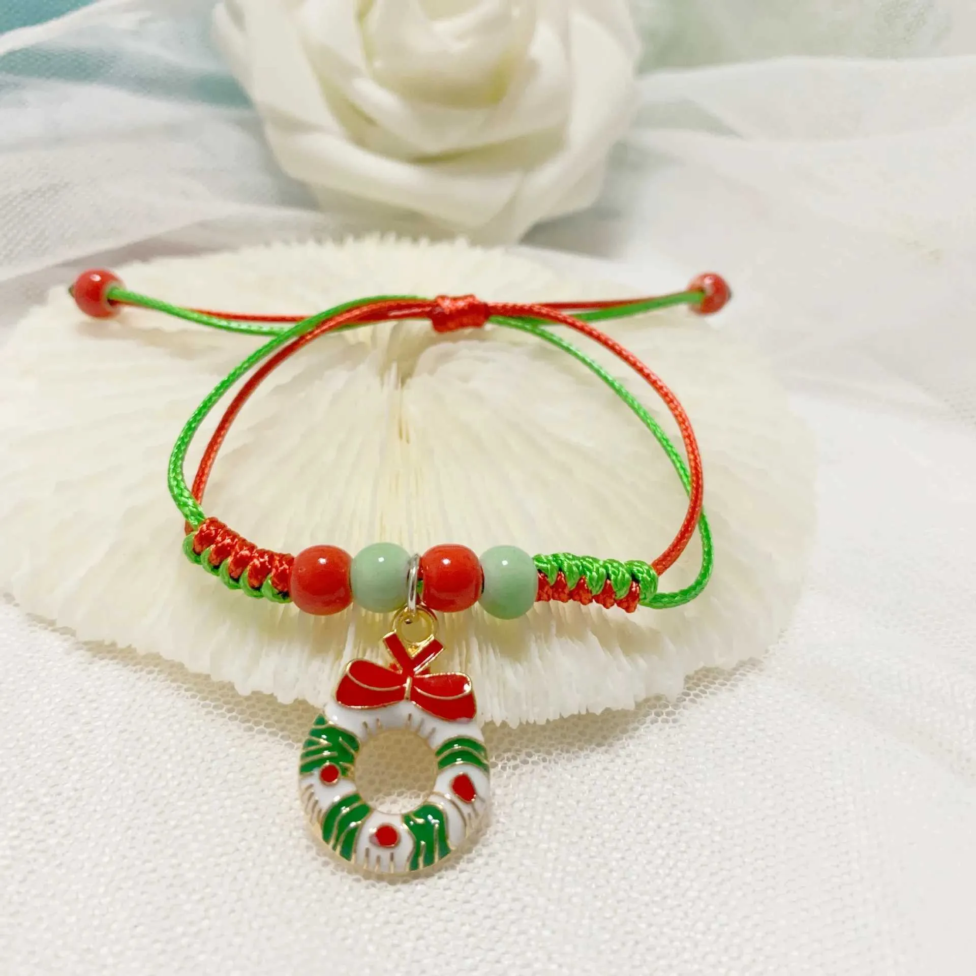 Weihnachts-armband Mit Perlen Für Damen Nikolaus Schmuckstück_voghion.com