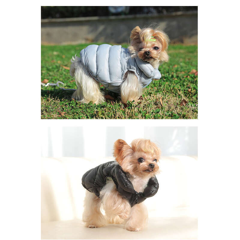 Pet Clothing, Two Legged Down Winter Warm Cotton Jacket, Small Dog Vest, Vest_voghion.com