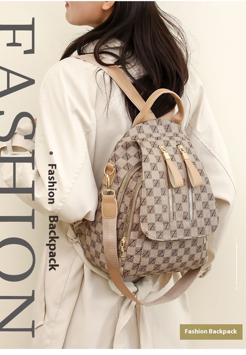 British New Fashion European American Style Retro And Trendy Bra Bag Dual-use Women's Backpack_voghion.com