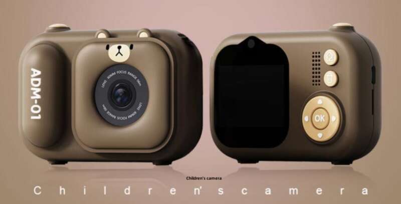 Produs nou 2025: Mini cameră digitală HD pentru copii, pentru studenți, cameră DSLR micro mică cu suport_voghion.com