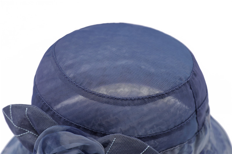 Sommarhatt för kvinnor i issilke med solskydd elegant_voghion.com