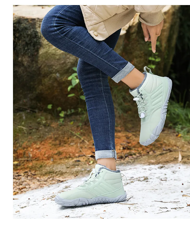 Outdoor-Schneestiefel für Herren im Winter, rutschfest, wasserdicht, Veet und warme Baumwollschuhe für Damen, Barfuß mit dicker Sohle_voghion.com