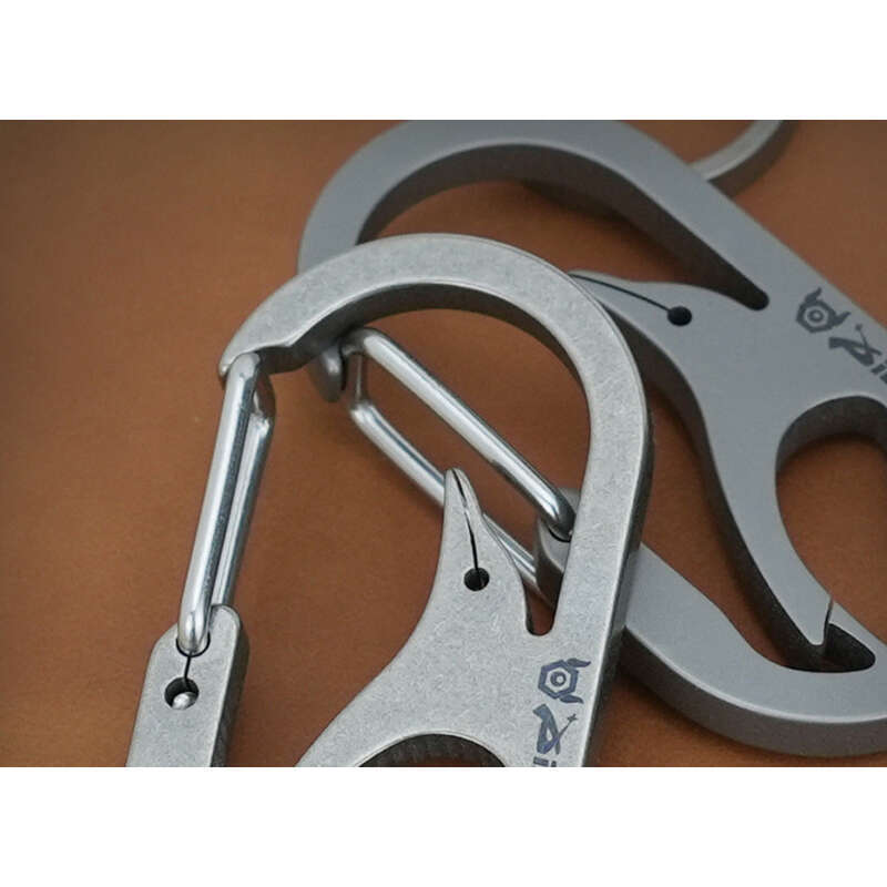 Deschizător de sticle multifuncțional pentru drumeții în aer liber, aliaj de titan, pentru mașină, breloc creativ cadou, EDC_voghion.com