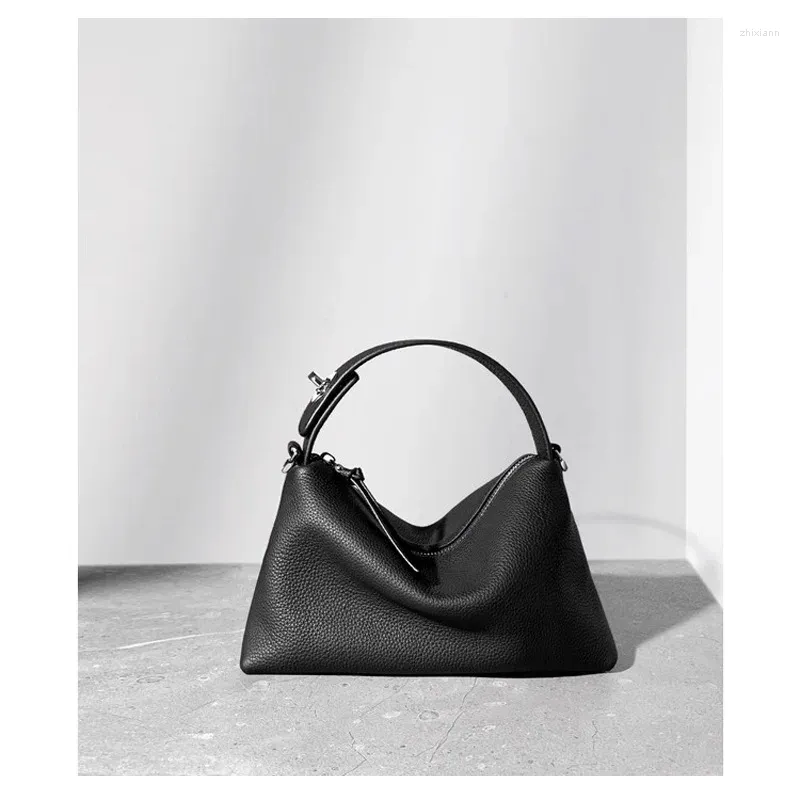 Classic Genuine Leather Women's Shoulder Bag Soft Cowhide Handbag_voghion.com