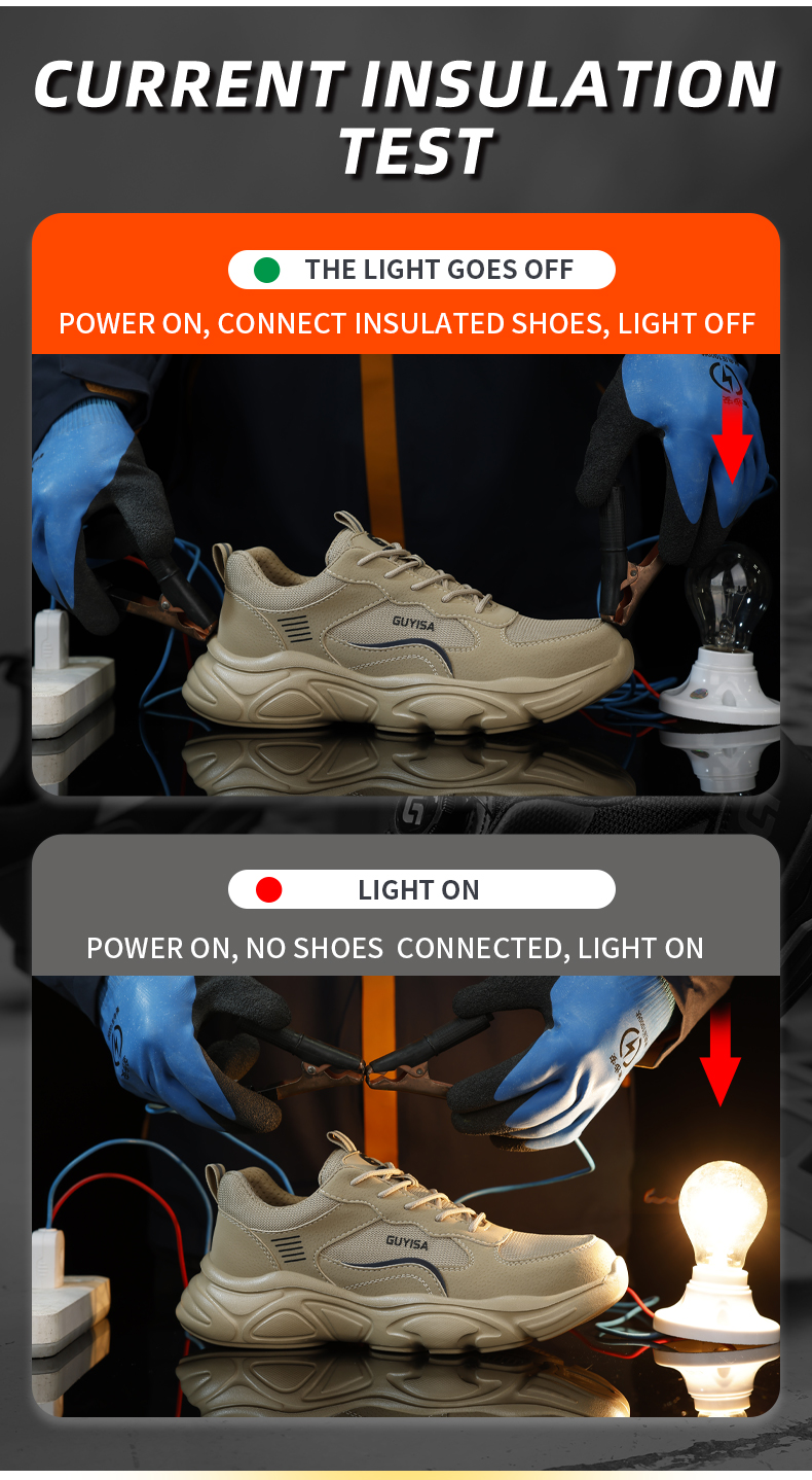 Zapatos eléctricos GUYISA con puntera de plástico, aislados 10 kV, no metálicos 5011NKV 37-44_voghion.com