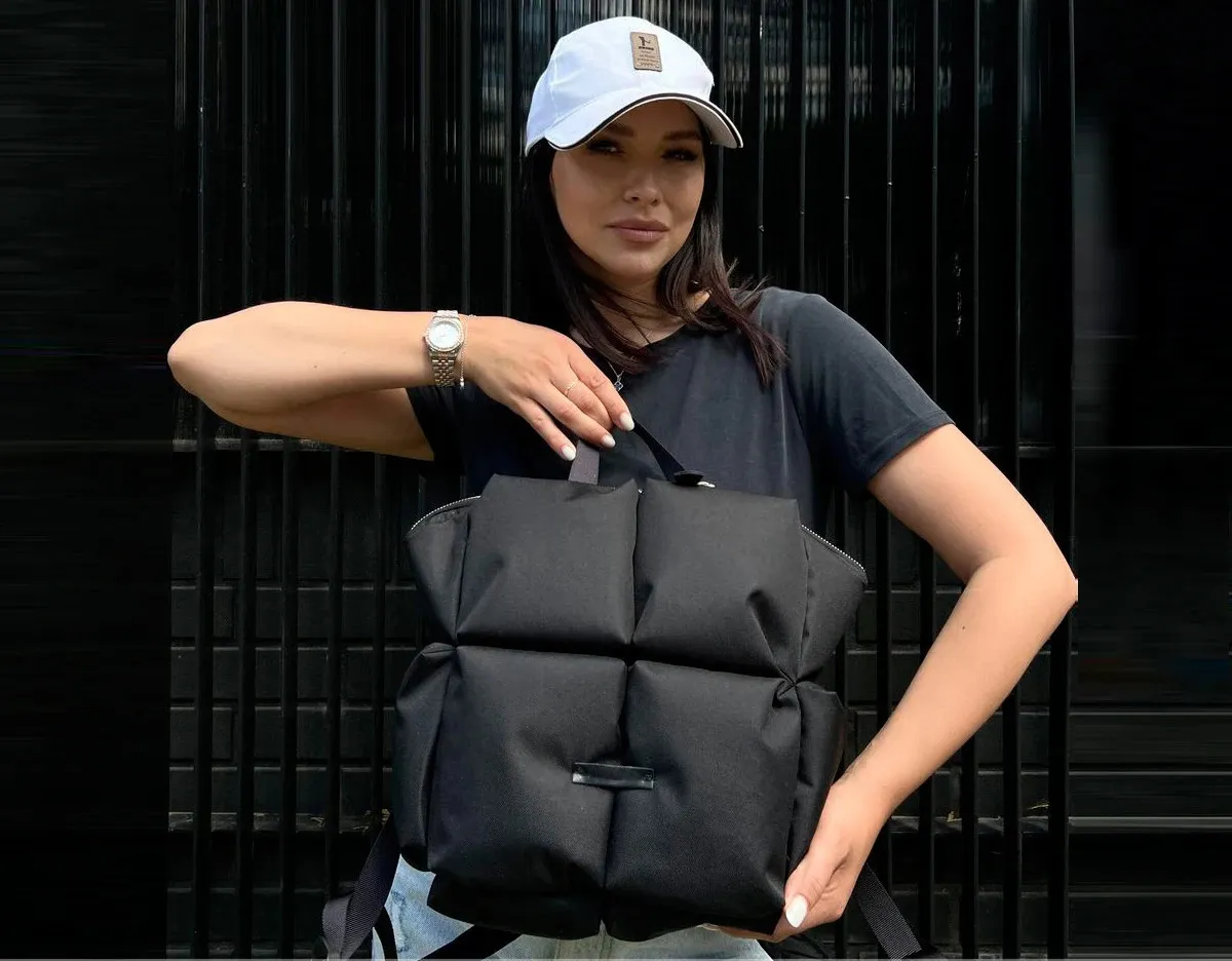 Moud Dammerucksak Wanter gesteppte Schëllertaschen fir Fraen Space Daunen gepolstert Handtaschen Grouss Reestasch Unisex Chic_voghion.com