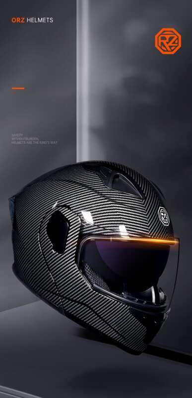 Orz Small Shell Faceless Motorrad Doppellinse, Männer und Frauen, Vier-Jahreszeiten-Motorrad, Kreuzfahrthelm, Groß_voghion.com