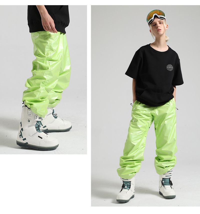 New ski men loose veneer waterproof windproof breathable warm snow pants women's outdoor skiing equipment_voghion.com