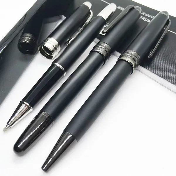 wholesale Großhandel Senden Sie 1 Gratis-Geschenk Ledertasche Mattschwarz Rollerball Kugelschreiber Schule Bürobedarf Mit Seriennummer_voghion.com