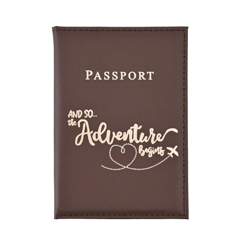 1 STÜCKE Abdeckung Tasche Für Frauen Männer Pu Leathaer Mode Reisepasshülle Fall ID Name Visitenkarten Schutztasche_voghion.com