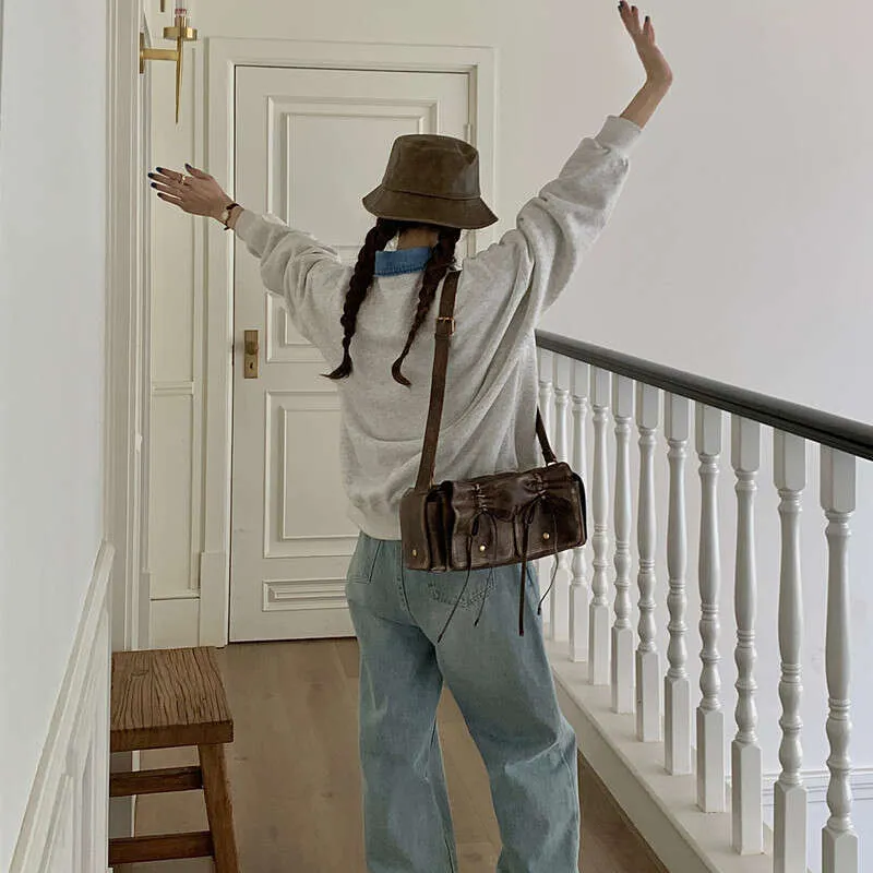 Borse con fiocco con coulisse per moto e bici per donne Borse e borsette firmate 2023 Novità in vintage plissettato spalla tracolla_voghion.com