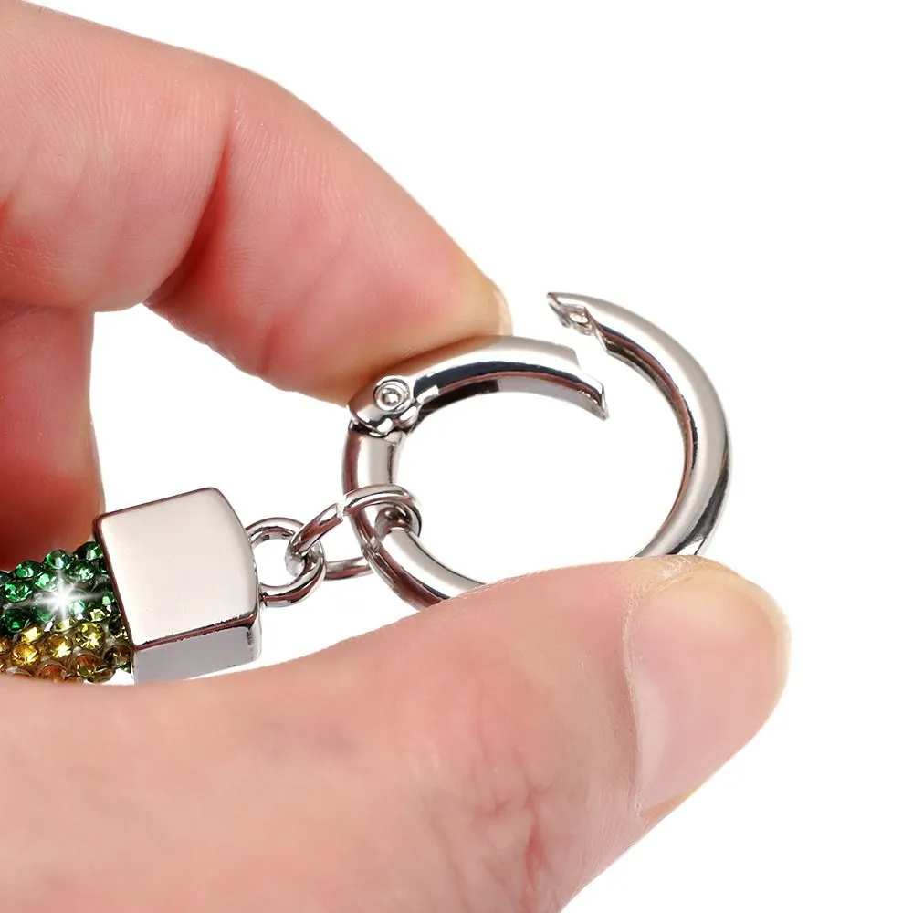 Portachiavi con brillantini, cristallo scintillante, corda anti-smarrimento, cordino per appendere, cordino per telefono con strass_voghion.com