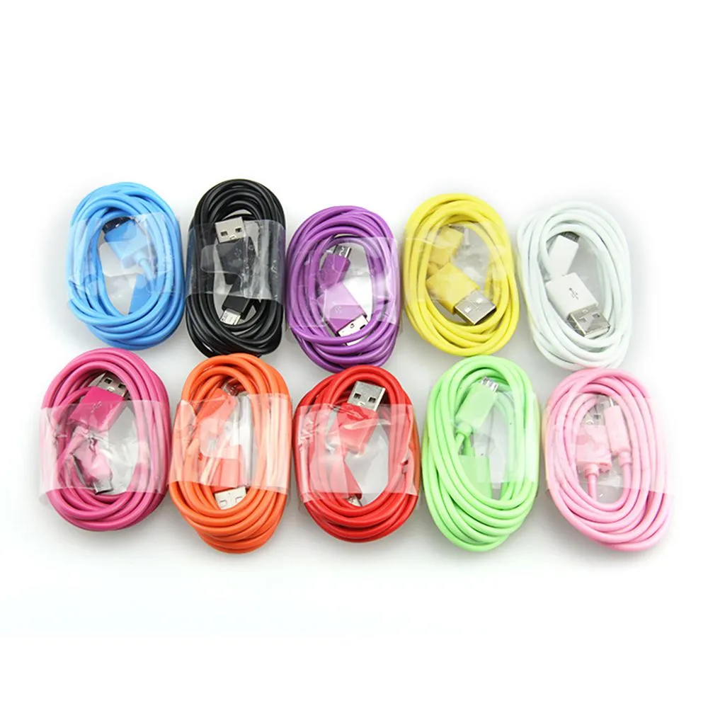 1M 2M 3M Micro V8 Data Sync Charging Charger USB Cable Cord Wire For Android Mobile Cell Phone 200pcs/lot_voghion.com