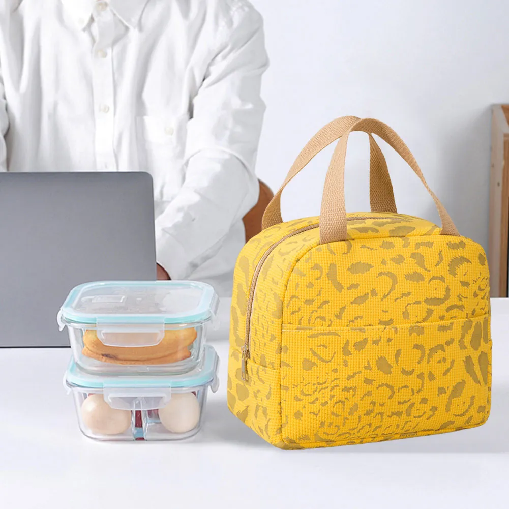 Borsa Bento portatile con isolamento in alluminio, multifunzione, grande capacità, per viaggi all'aperto_voghion.com