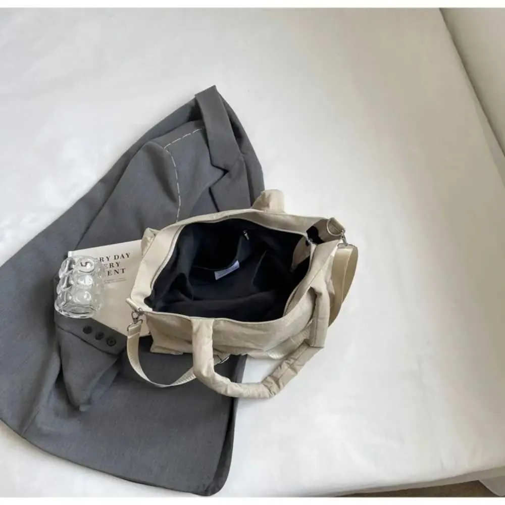 Geschenk Einfarbig Umhängetasche Weiche Große Bogen Form Unterarm Shoudler Taschen Große Kapazität Nylon Tote Handtasche für_voghion.com