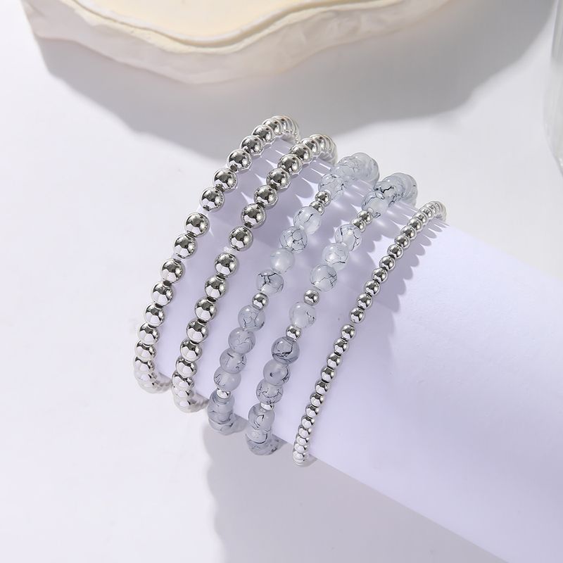 European American Cross-border Hot Sale Natural Stone Beaded Multi-layer Gold Sier Men's And Women's Hand-woven Bracelet_voghion.com