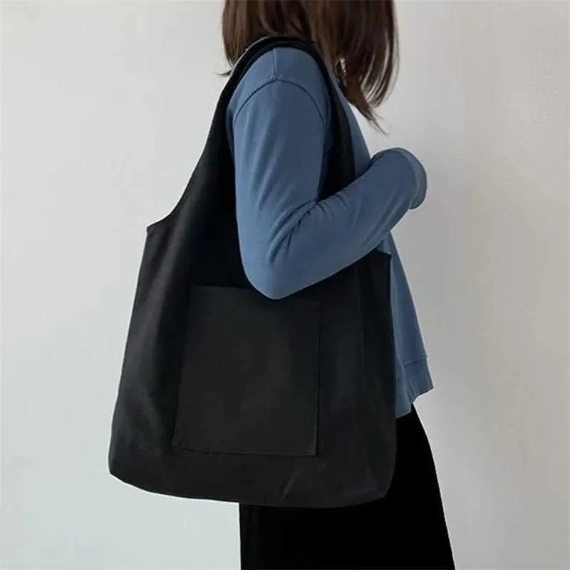 Damen Einkaufstasche umweltfreundliche Aufbewahrung wiederverwendbare Canvas Schulter Schultasche Mädchen Weihnachtsgeschenk Y241011_voghion.com