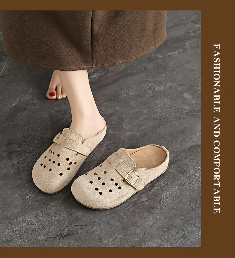 Stylish Women's Half Tray Sandals Breathable Summer Slippers_voghion.com