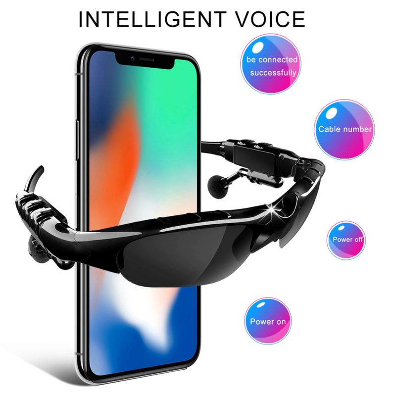 Smart Glasses High Fidelity UV Resistant Binaural Bluetooth-compatible5.0 Trendy Audio Sunglasses for Driving_voghion.com