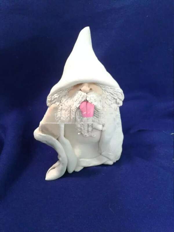 Ny ornamenthage røyking harpiks håndverk dverg sett statue hvit skjeggete gammel mann_voghion.com