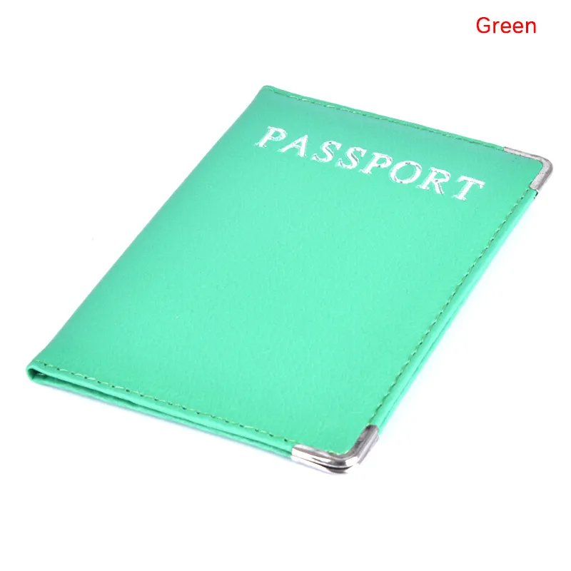 1 peça capas casuais de couro sintético porta-cartão de identidade de viagem capa protetora para passaporte_voghion.com