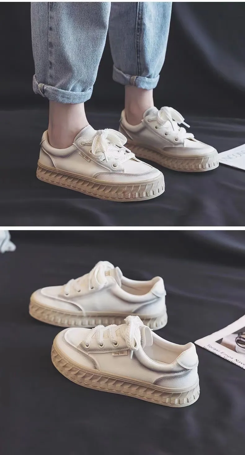 Low Flat Bottomed Shallow Cut Canvas With Comfortable And Breathable Fabric Surface Simple Versatile Board Shoes_voghion.com