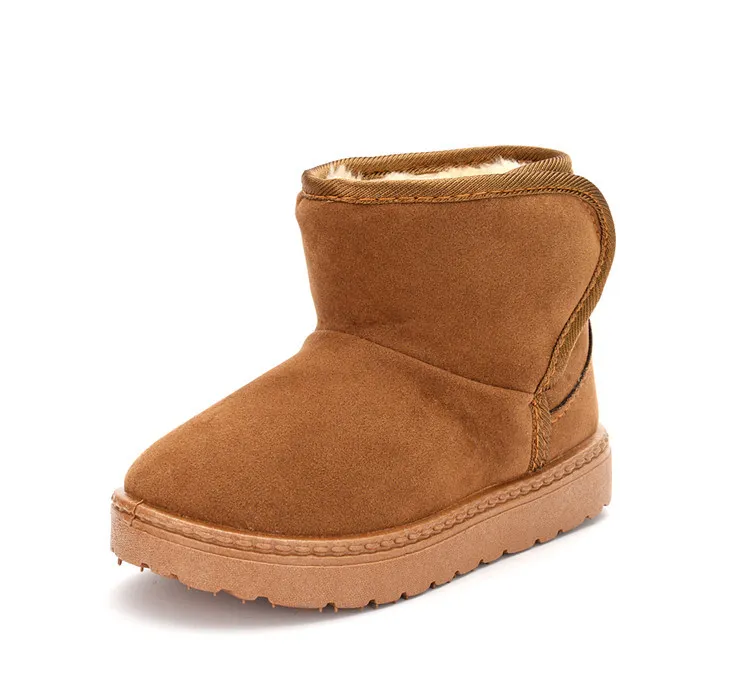 Cizme de iarnă antiderapante pentru copii, model cald, cu zăpadă, pentru copii, Littlesprouts, schi, culoare solidă, talpă moale și groasă_voghion.com