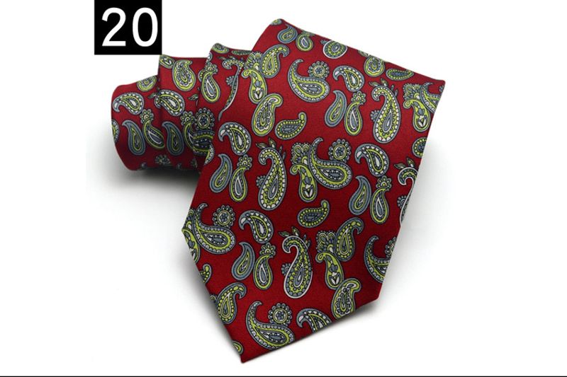 Trendy Men's Casual And Modern Fashion Collar, 9CM Wide Tie, Suit Accessories, Hand Printed TIE_voghion.com