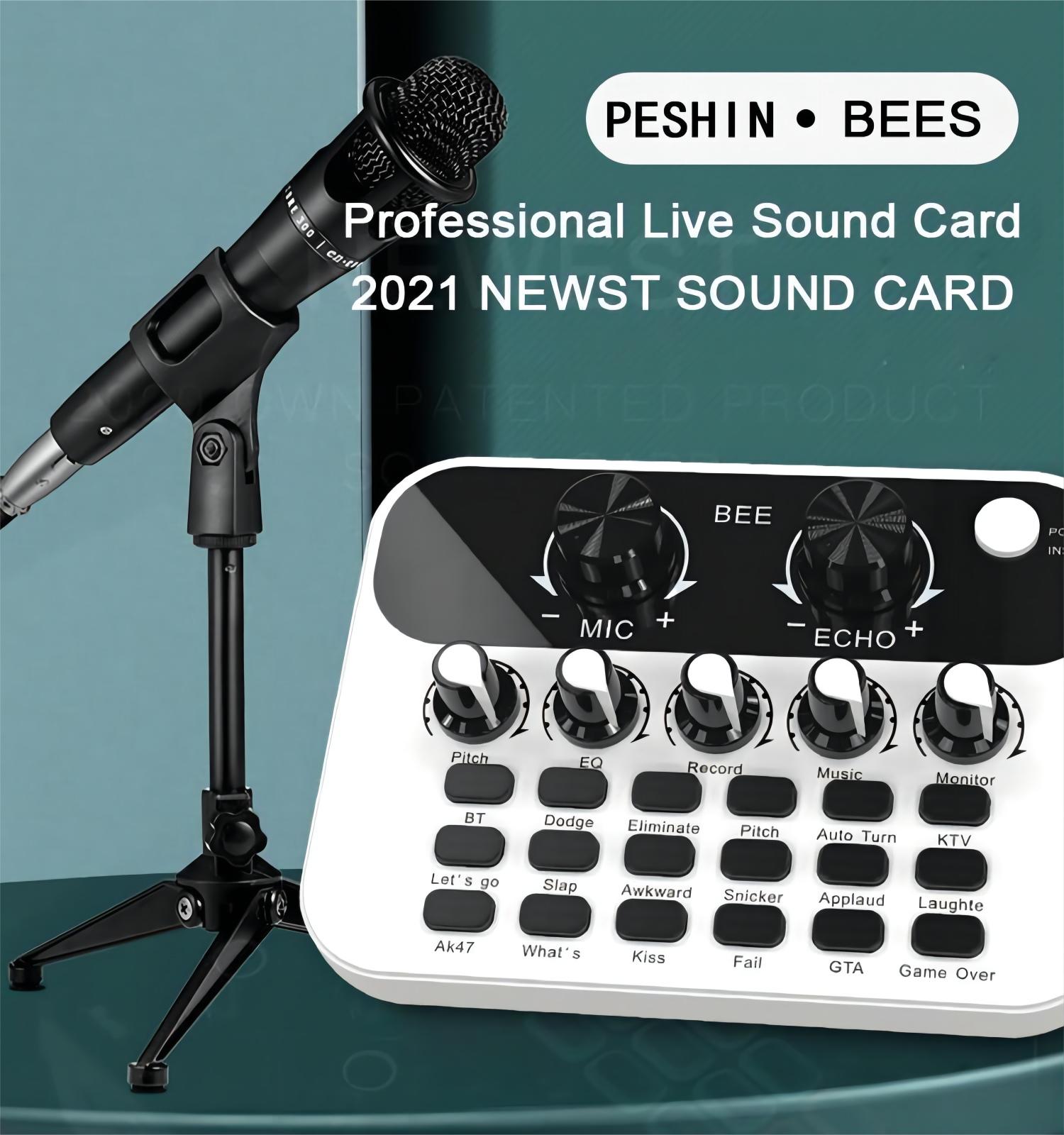 Élő hangkártya V8 angol Mini Audio Interface Podcast Mixer PC-hez Számítógépes Telefon Broadcast Rögzítési effektusok Új_voghion.com