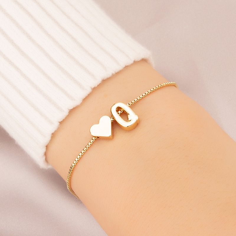 Bracelet Love Words Hand Personalized Jewelry Simple 26 English Letters_voghion.com