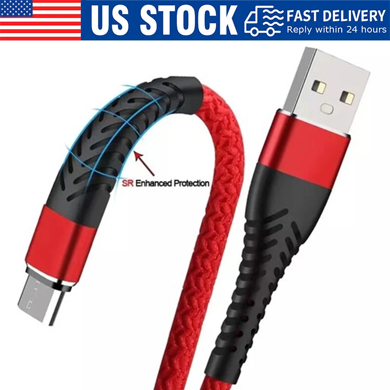 Heavy Duty Micro USB Fast Charger Data Cable Cord For Samsung, LOT, Android, HTC, LG_voghion.com