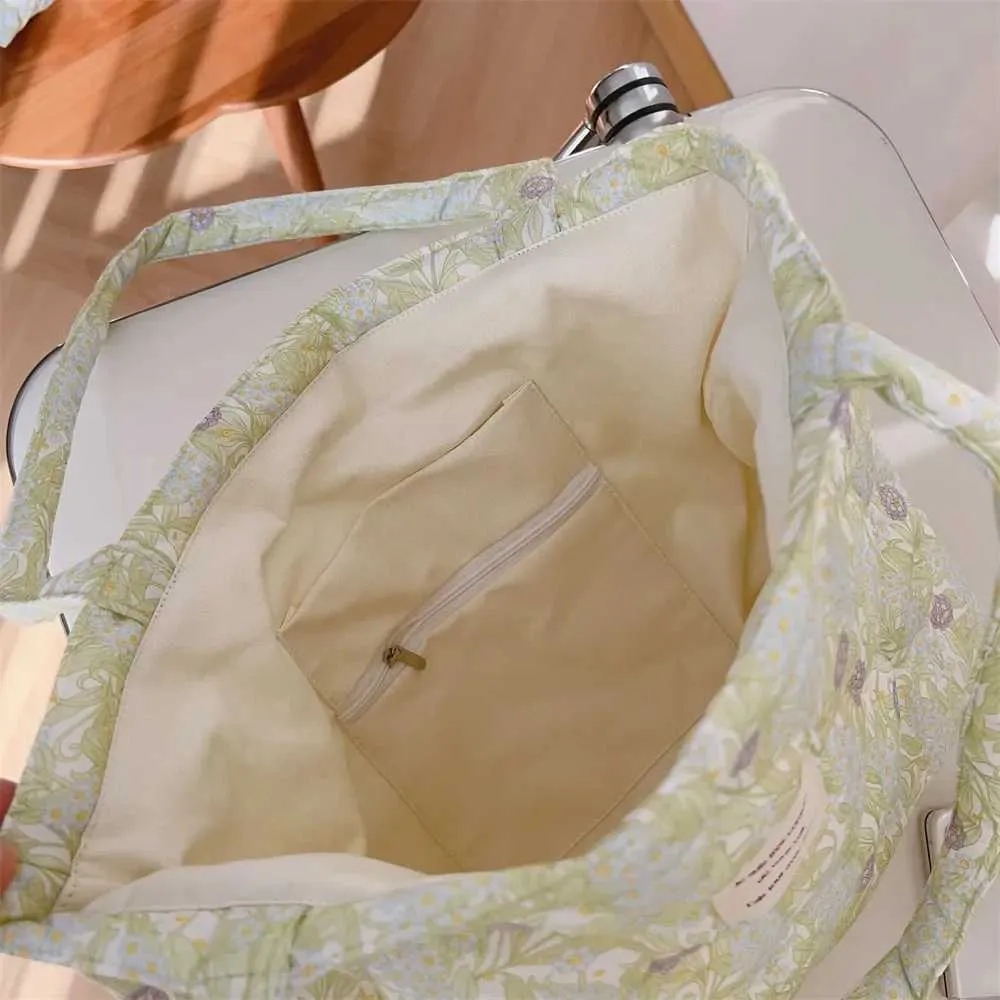 Bavlněná taška ral Tote Bag pro Wen, módní nadýchaná kabelka s polstrovanou obuví, designová nákupní taška Y241109_voghion.com